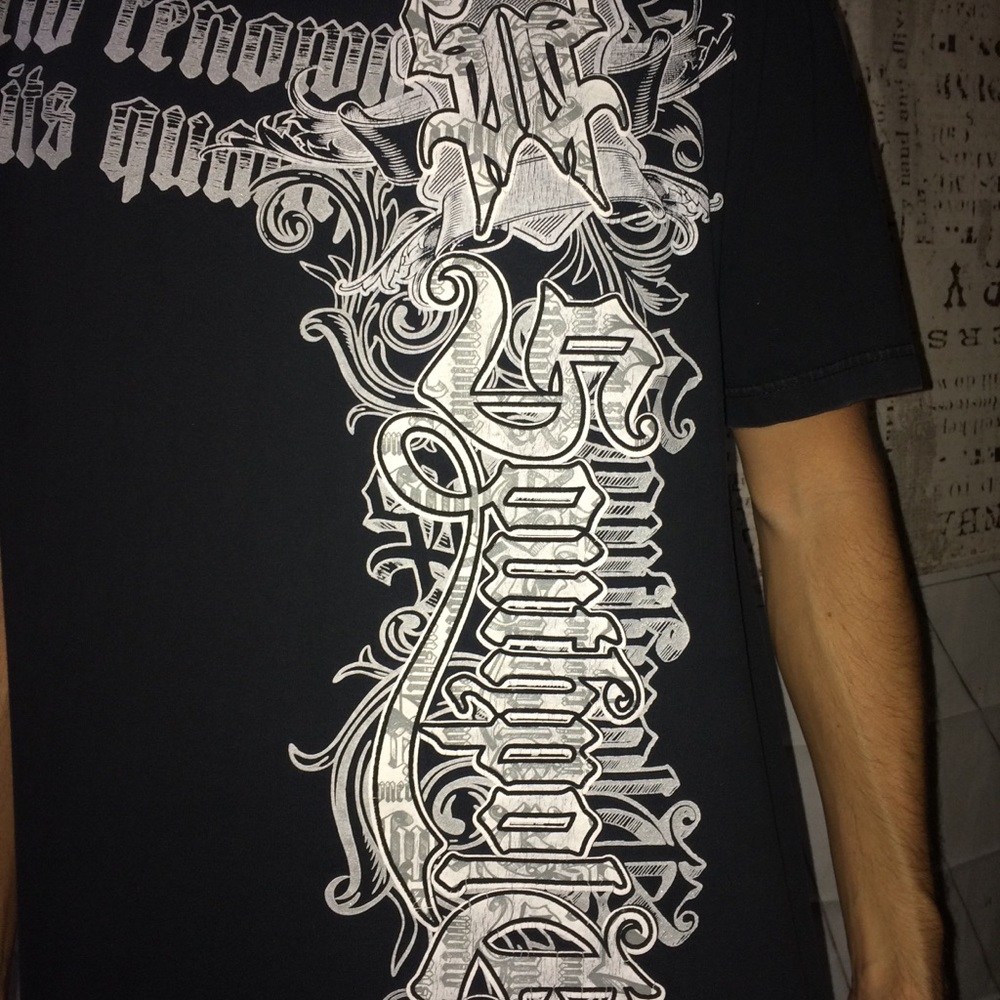 South Pole m t shirt black with white design - Picture 2 of 6